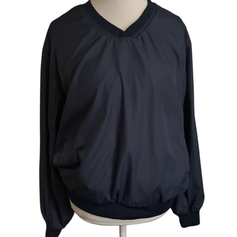 Men’s Navy Blue Pullover Windbreaker Size M